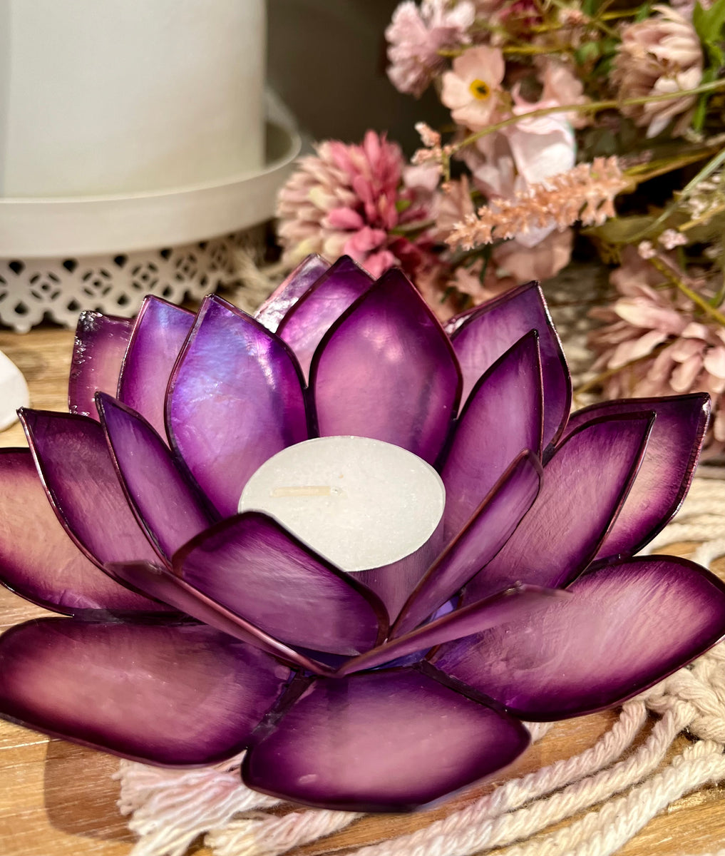 Lotus tea deals light holder