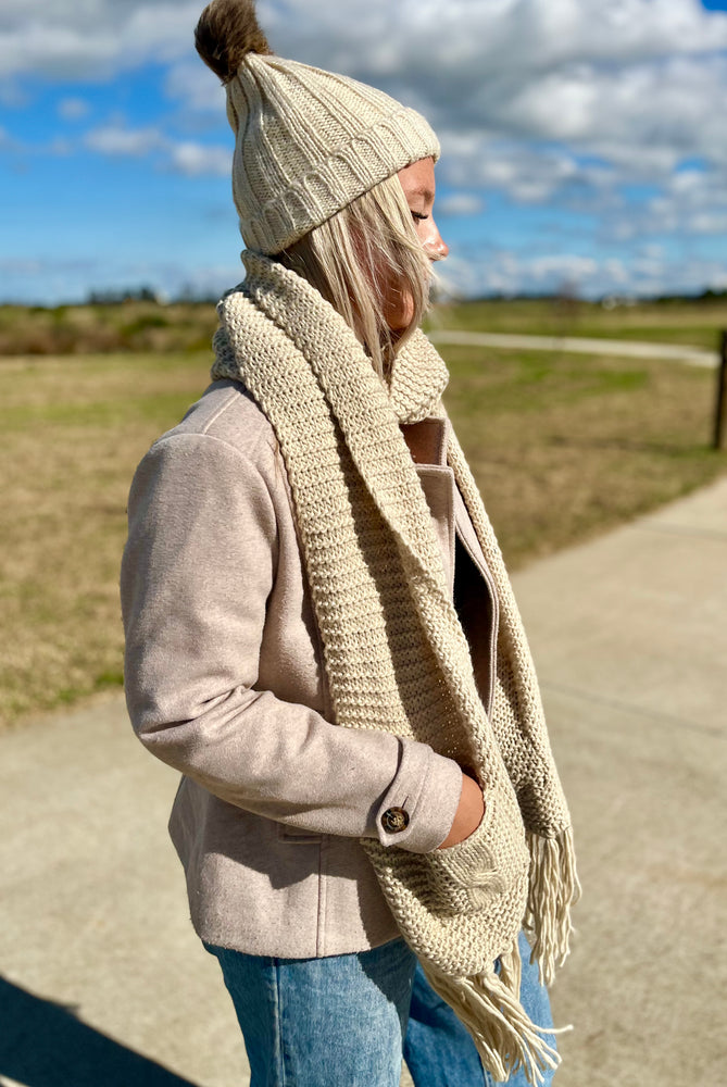 
                  
                    Oversized 2 Pocket Scarf
                  
                