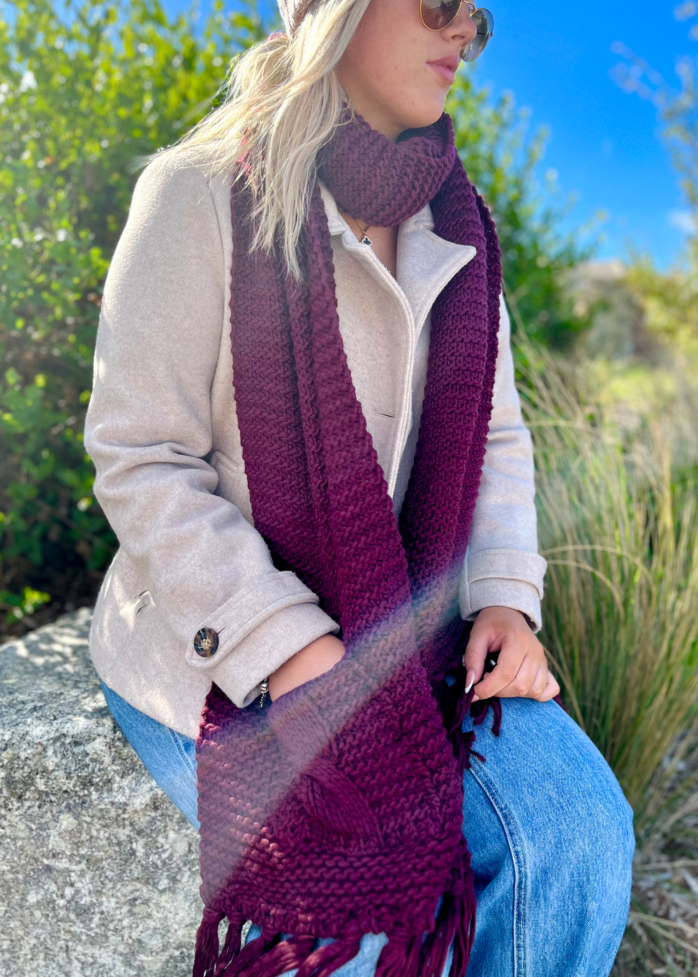 Oversized 2 Pocket Scarf